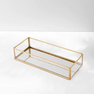 Bandejas de espejo decorativas con marco de metal para restaurante Caffey de calidad superior con forma rectangular de tamaño y color personalizados - Product Image 5