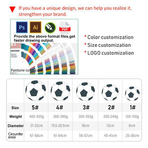 Balón de fútbol de alto rendimiento Tamaño 5 Nuevas competiciones Fútbol con entrega en 72 horas Hecho de proceso de unión térmica de cuero PU - Product Image 5