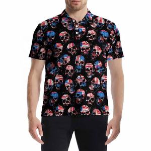 Polos sublimados para hombres Polos que absorben la humedad Camisas patrióticas para hombres - Product Image 2