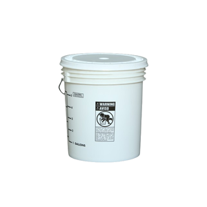 Cubo de plástico de grado alimenticio, tapa de bloqueo de aire de tornillo y mango de acero, <span class=keywords><strong>25</strong></span> <span class=keywords><strong>litros</strong></span>, 6,5 galones - Product Image 3