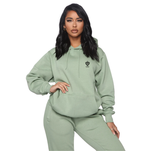 Custom <b>Womens</b> Oversized Fleece Hoodie <b>Jogger</b> Set Soft Cotton Blend Tracksuit Casual Sweat Suit Winter Lounge Wear <b>Outfit</b> - Product Image 3
