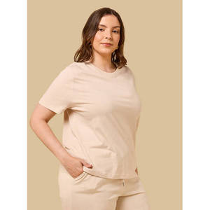 T-shirt uni pour femme, coupe classique, manches courtes, basique, décontracté, confortable pour tous les jours, OEM, marque privée - Product Image 6