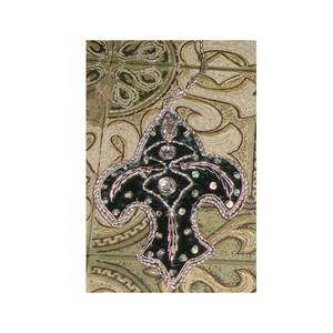 Adornos Navideños Colgantes de Bordado Zari de la Mejor Calidad y Precio Bajo, Utilizan Bordado Zari Plateado y Decoración para Fiestas Navideñas - Product Image 1