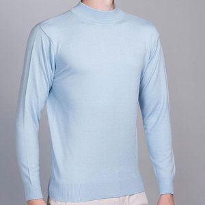 Nueva llegada 2025 suéteres de nuevo diseño para hombre suéter cálido cuello simulado suéter de punto Delgado transpirable - Product Image 6