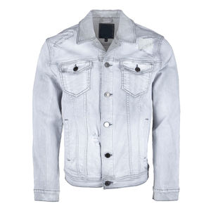 Chaqueta de mezclilla de invierno para hombre estilo casual 100% algodón transpirable a prueba de viento OEM personalizable de alta calidad - Product Image 5