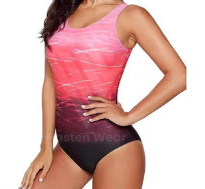 ชุดว่ายน้ำสำหรับผู้หญิงชุดว่ายน้ำสำหรับผู้หญิงน้ำหนักเบาพิมพ์โลโก้ - Product Image 6