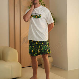 OEM/ODM Ropa Casual de Verano de Alta Calidad, Conjunto de Camiseta y Pantalones Cortos de Algodón para Hombre, Nuevo Diseño, Talla Grande, Transpirable, de Secado Rápido, Personalizado - Product Image 4