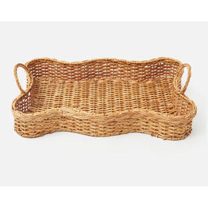 Bandeja decorativa de ratán de alta calidad con platos de ratán natural Platos de cuero Ecológico Buen PRECIO DE HNH Vietnam - Product Image 6