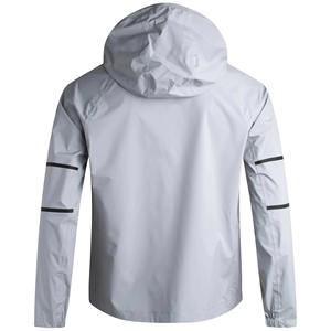 Chaqueta de lluvia a prueba de viento para hombre con logotipo personalizado 2025, cortavientos impermeable de alta calidad para senderismo con capucha y cremallera, chaquetas de lluvia - Product Image 2