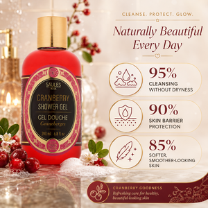 Gel Douche Hydratant Quotidien à la Canneberge pour une Peau Lisse et Saine – Nettoyant Corporel Doux et Hydratant – Soin Doux et Naturel pour la Douche - Product Image 2