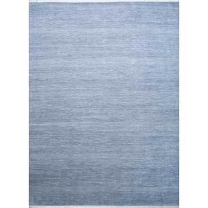 Kairos Blue Hand Knotted Wool <b>Rugs</b> Solid Color Abstract Rectangular Carpet for Home Car for Entryway Hallway Living - Product Image 1