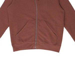 Vente en gros de sweat à capuche streetwear à logo personnalisé sweat-shirt à fermeture éclair diagonale pour hommes femmes 100% coton tissé teint uni automne - Product Image 6
