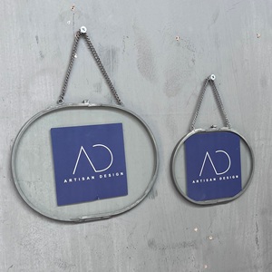 Marco de Fotos Ovalado de Hierro/Vidrio con Acabado Gris Modelo Pf317 ab - Product Image 4