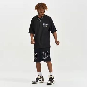 2025 été Collection hommes impression créative décontracté 100% coton T-Shirt à manches courtes 240 grammes nouvelle mode nationale tricoté - Product Image 3