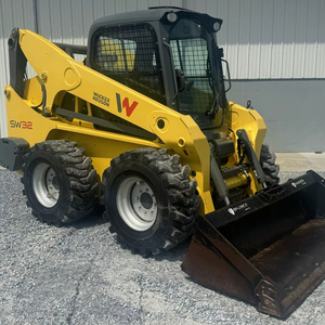 2019 Wacker Neuson SW32 Skid Steer Loader Mini chargeur frontal usagé avec pompe hydraulique Moog et composants de base Moteur et roulement - Product Image 1