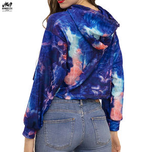 เสื้อฮู้ดดี้ครอปท็อปผู้หญิง ดีไซน์ใหม่สไตล์เกาหลี ผ้าฝ้าย 100% ผ้าฟลีซ ทรงโอเวอร์ไซส์ สำหรับฤดูหนาว - Product Image 5