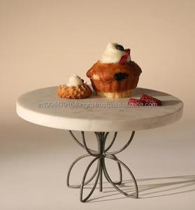 Wholesale Luxurious and Best Quality Metal Latest <b>Marble</b> Design <b>Cake</b> <b>Stand</b> With Premium Quality Finishing Pedestal - Product Image 6