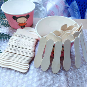 Cuillère en bois jetable/100% sans taxe - Product Image 1