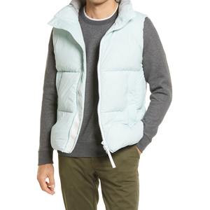 Veste polaire sans manches isolée OEM pour hommes, manteau en duvet coupe-vent rempli de fibres de polyester respirant, coupe ample, manteau d'hiver à séchage rapide - Product Image 3