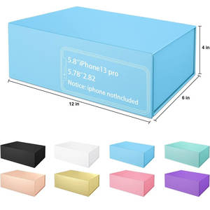 Caja de tarjeta magnética resistente y hermosa caja de regalo duradera sin lágrimas 12*6*4 pulgadas fácil de montar caja de regalo plegable Rectangular - Product Image 2