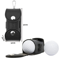 Pochette de support de sac de balle de golf personnalisée de haute qualité Accessoires de golf en cuir portables
