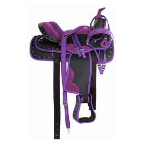Silla de Montar Personalizada al por Mayor, Color Rosa Sólido y Negro, Silla de Carreras Personalizada para Caballo, Asiento Seguro, Sillas de Montar para Senderismo - Product Image 5