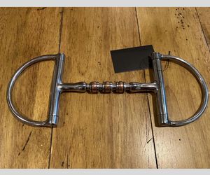 Haute qualité en acier inoxydable large 4 "Dee Ring Bit cuivre 15mm fil torsadé lien français produits de cheval équestre - Product Image 3