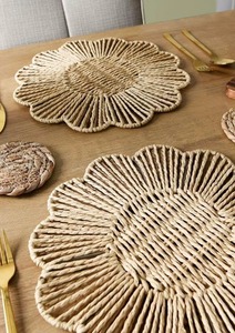 Manteles individuales tejidos con flores de algas marinas, productos ecológicos hechos en Vietnam, decoración de mesa, venta al por mayor - Product Image 3