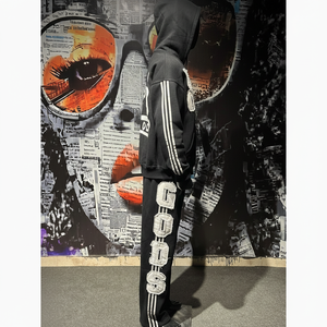 Nouvel ensemble de survêtement en coton de haute qualité 2026, molleton bouclette, pantalon évasé et sweat à capuche, style streetwear, effet délavé à l'acide - Product Image 4