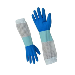 2025 haute qualité vache mouton chèvre Grain cuir apiculture gants manches longues fermeture élastique toile manchette pour apiculteurs OEM - Product Image 3
