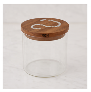 Caja de Almacenamiento de Lujo de Madera de Acacia y Acrílico con Tapa Transparente – Organizador Artesanal Premium para Frutos Secos, Dulces y Empaque de Regalos - Product Image 1