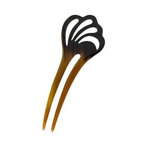 CI-DESSOUS DES COULEURS CORNE BUFFALO VENTE EN GROS Peignes en corne antistatique naturels pour les cadeaux de vacances par l'artisanat en croissant - Product Image 3