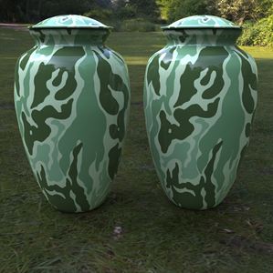 Urnas de cremación de camuflaje de nuevo diseño premium con bolsa de terciopelo gratis - Product Image 2
