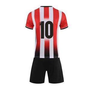 2025 uniformes de fútbol transpirables personalizados de alta calidad al por mayor color azul hombres ropa deportiva equipo uniformes de fútbol conjunto - Product Image 5