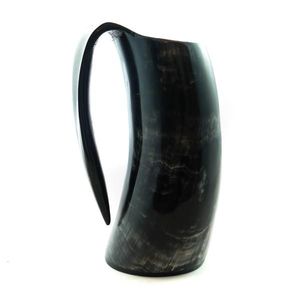CUERNO PERSONALIZADO VIKING BEBER HORN TAZAS VIKING BEBER HORNO Vaso de cerveza Búfalo natural Taza para beber para Navidad - Product Image 4