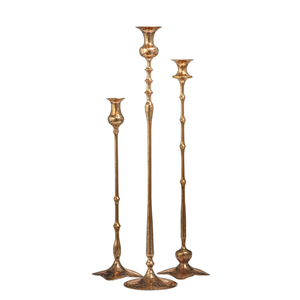 Candelabro decorativo para el hogar de diseño elegante, candelabro de Metal dorado de primera calidad para uso de iluminación para fiestas de boda - Product Image 3