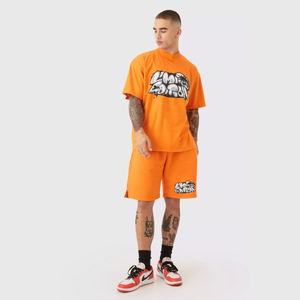 Conjunto deportivo para hombre de alta calidad, conjunto de chándal de algodón, pantalones cortos y camisetas de estilo casual, chándales de verano, conjunto de 2 piezas. - Product Image 1