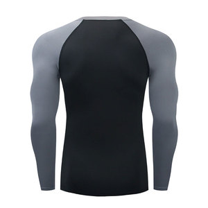 Hot Selling <b>Custom</b> <b>Compression</b> Crew Neck Fitness <b>Shirt</b> for Adults Online Breathable Feature - Product Image 4