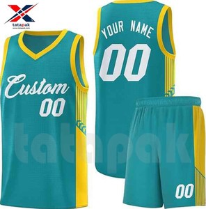 Nouvelle arrivée vêtements d'équipe de basket-ball de haute qualité 100% polyester tissu respirant abordable séchage rapide pour une utilisation officielle de l'équipe - Product Image 6