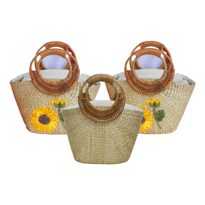 Producto popular, desde mercados de agricultores hasta la playa, bolsos de jacinto de agua que lo hacen todo con alta calidad y buen precio - Product Image 1