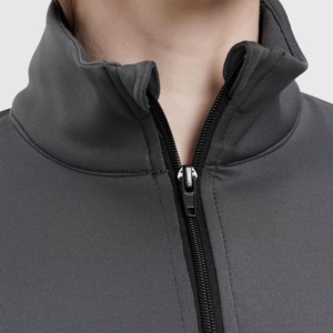 Autumn <b>Workout</b> <b>Jacket</b> in Grey Stand Collar with Breathable Feature-Trank <b>Jacket</b> - Product Image 5