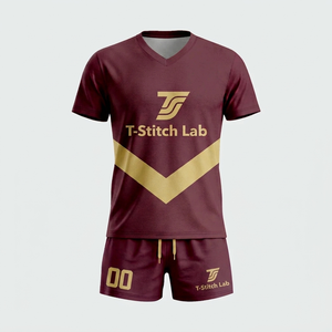 Tenue de volley-ball unisexe pour adultes, coupe confortable, manches courtes, évacuation de l'humidité, 100% polyester, écologique, antibactérien, personnalisable - Product Image 3