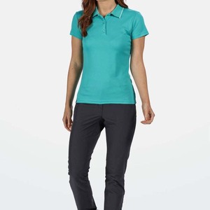 Plain Dyed Breathable And Quick Dry <b>Women</b> Polo Shirt <b>Top</b> Trending New Arrival <b>Women</b> Polo Shirts In Solid Color - Product Image 2