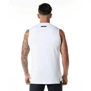 Camiseta sin mangas de entrenamiento Dry Fit personalizada 2024 para hombres, ropa activa de gimnasio de alta calidad con bolsillo con cremallera, Camiseta deportiva con patrón 3D para Fitness - Product Image 6