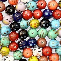 Perles en verre Murano Lampwork Style Feuille, formes mixtes, couleurs, tailles de perles multicolores, 12mm ~ 24mm,