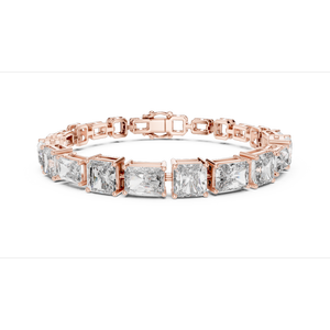 Bracelet en Moissanite Taille Radiant et Taille Émeraude en Argent Sterling 925 de Haute Qualité – Vente en Gros B2B, Stock Disponible, Livraison Rapide - Product Image 6