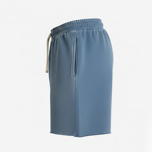 กางเกงขาสั้นผู้ชายคุณภาพสูง สีซีดแบบซันเฟด สำหรับใส่ลำลอง วิ่งออกกำลังกาย สไตล์วินเทจ ลายพิมพ์แบบดิสเทรส - Product Image 3