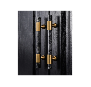 Quincaillerie Poignée de porte en marbre poignée de porte d'armoire cristal tiroir simple 2 trous petite poignée armoire avec vente - Product Image 3