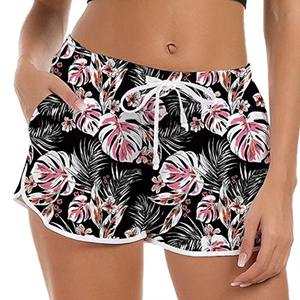 Pantalones cortos de yoga ajustados de cintura alta personalizados al por mayor para mujeres secado rápido transpirable 100% algodón ecológico - Product Image 6