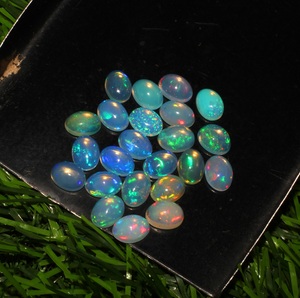 23-Piece Lot of Natural Ethiopian Opal 5x7mm Oval Shape Loose Gemstone Cabochons 23 Pieces Lot - Product Image 5